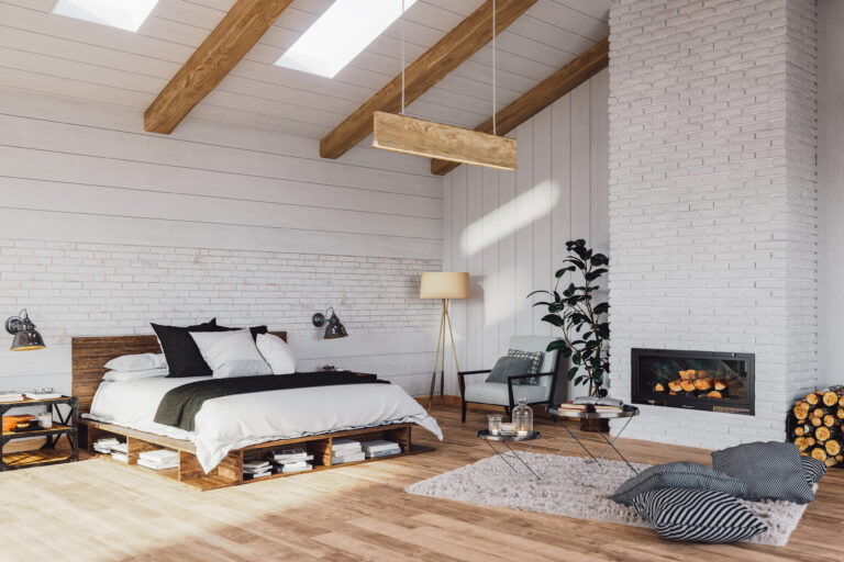 een gezellige slaapkamer met natuurlijk licht