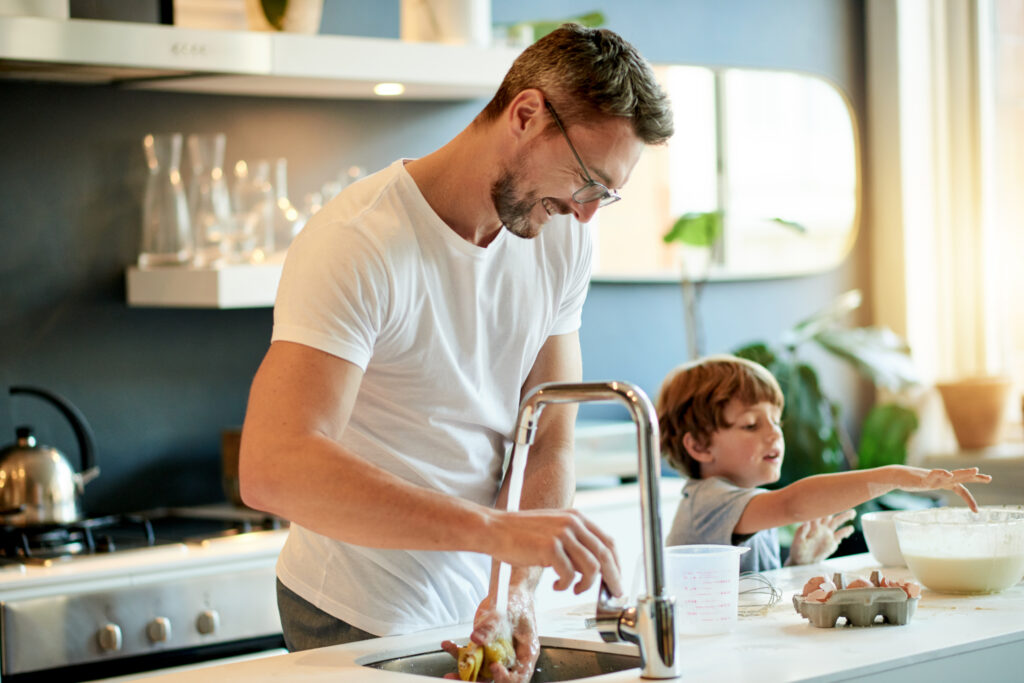 waterkraan in de keuken